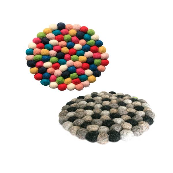 Picture of felt ball trivet