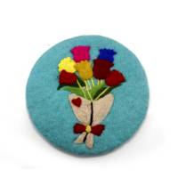 Picture of flower bouquet coaster