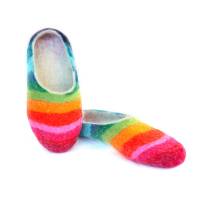 Picture of felt stripe shoes