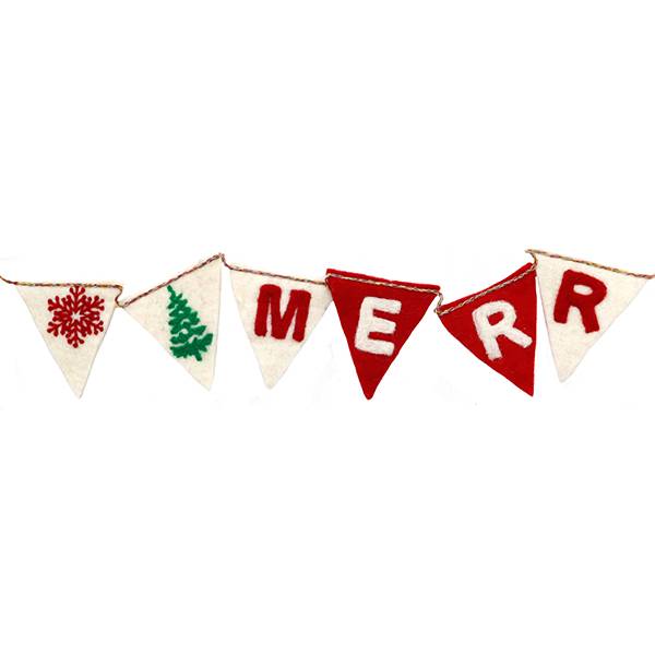 Picture of Merry Christmas Flag Garland