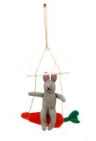 Picture of Bunny on a Swing