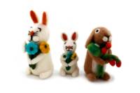 Picture of Bunny with a Bouquet Deco
