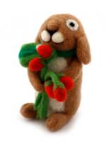 Picture of Bunny with a Bouquet Deco