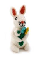 Picture of Bunny with a Bouquet Deco