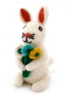 Picture of Bunny with a Bouquet Deco