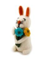 Picture of Bunny with a Bouquet Deco