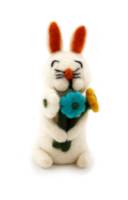 Picture of Bunny with a Bouquet Deco