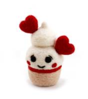 Picture of Valentine Teddy, Snail and a CupCake