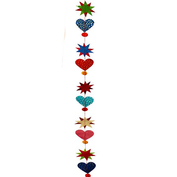 Picture of Printed Heart and Star Garland D