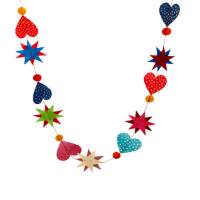 Picture of Printed Heart and Star Garland D